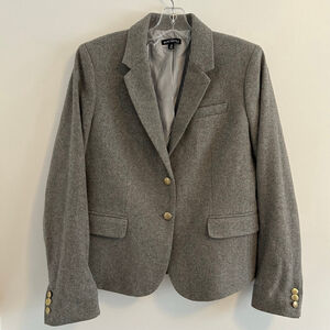 J.Crew Mercantile Schoolboy Wool Blend Blazer Size 12 Grey Classic Jacket